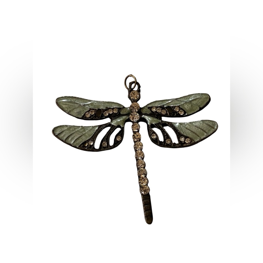 Metal Enamel Dragonfly Pendant #6193